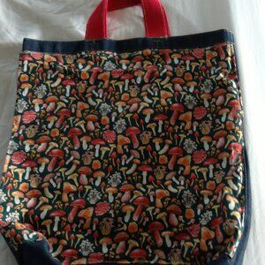 LEVI'S DUNGAREE BAG WITH MUSHROOMS. "UNIQUE YOU"